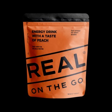 REAL On the Go Energy Drink with a Taste of Peach